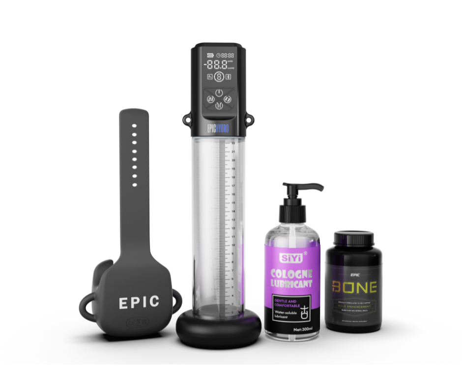 Ultimate Kit Epic Pump + Cylinder + Epic XL Vibe + Soft Pad+ Lubricant + Epic Bone